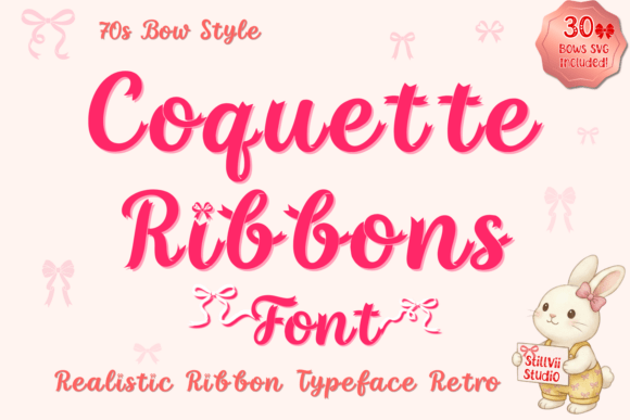 Coquette Ribbon Font: A Display Asset for Elegant Branding