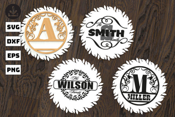 Family Monogram Bundle SVG: A Versatile Graphic Design Asset for Crafts