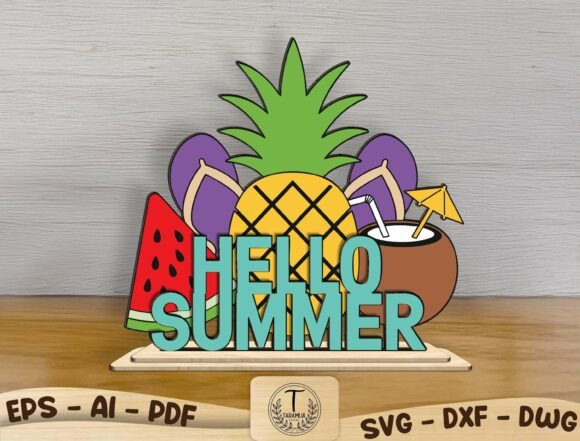 Hello Summer Laser Cut File SVG Review