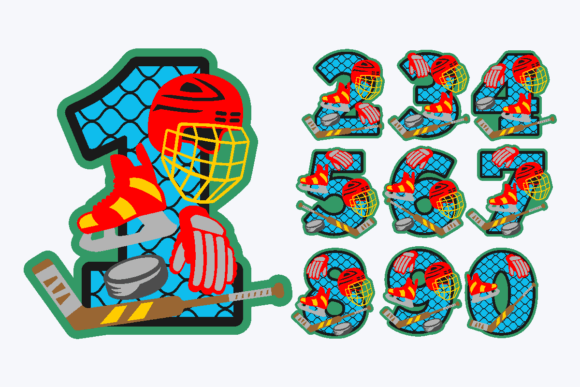 Hockey Numbers SVG: A Design Asset That Elevates Local Business Branding