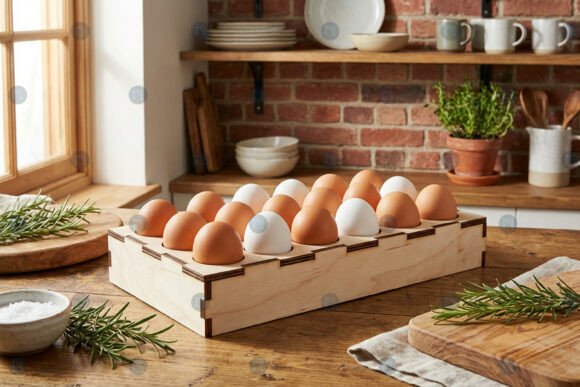 Laser Cut Egg Holder Organizer SVG: A Practical Design Asset for Crafters