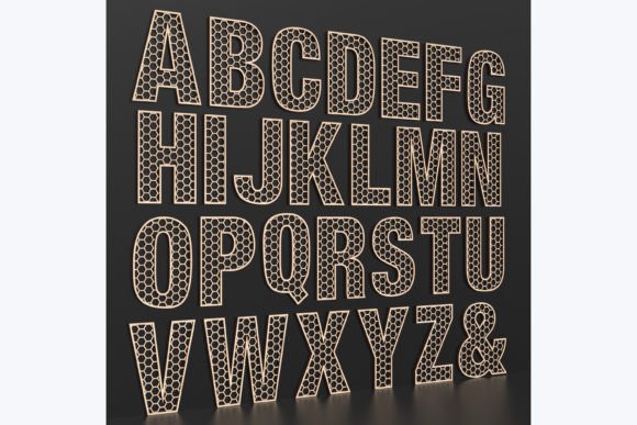Laser Cut Honeycomb Letters: A Design Asset for Wall Decor and Branding