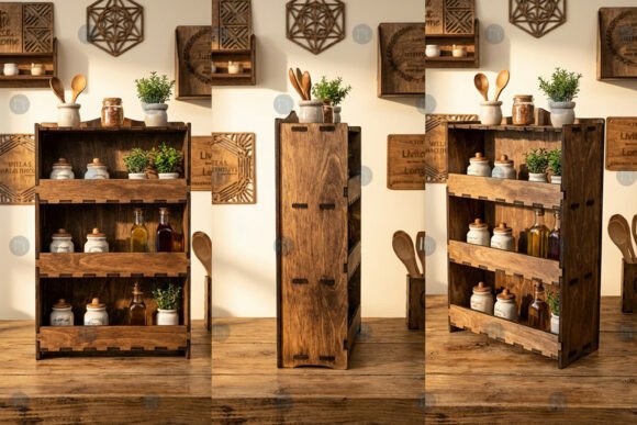Laser Cut Kitchen Shelf SVG Template Review for Real Projects