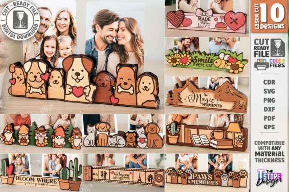 Laser-Cut Magnet Photo Holders for Home Decor Projects
