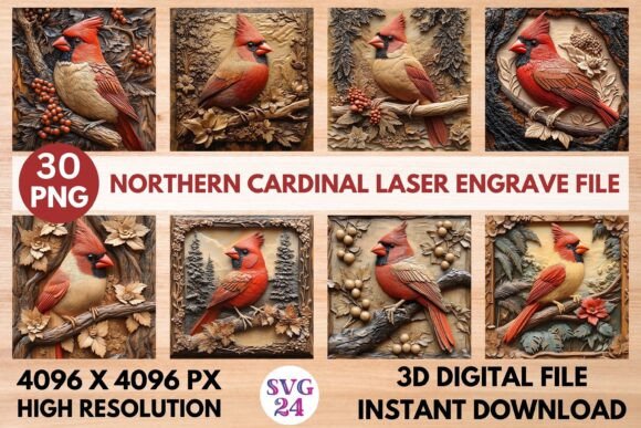 Northern Cardinal Laser Engrave File Review: A Designer’s Take
