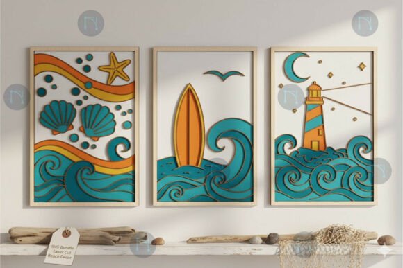 Summer Laser Cutting SVG Decor for Online Sellers