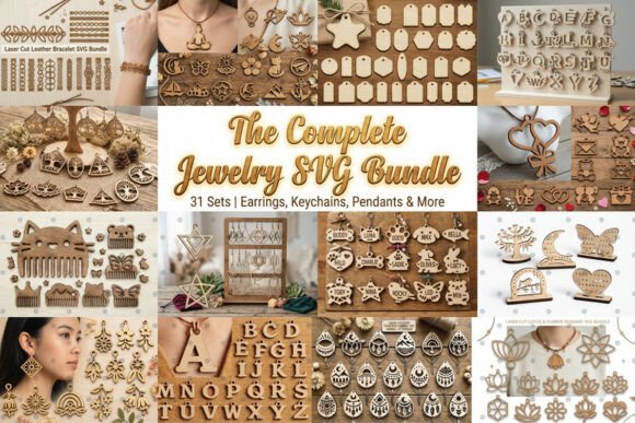 The Complete Jewelry SVG Bundle: Laser Cutting for Creative Crafters